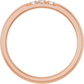 14K Rose 0.08 CTW Lab-Grown Diamond Anniversary Band